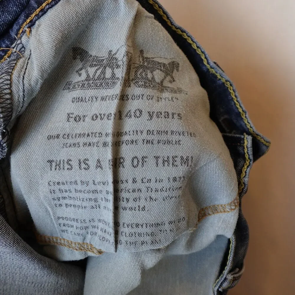 Levi's 559 Relaxed Straight Jeans Men's 34x29 Blue Denim Casual Comfort Fit